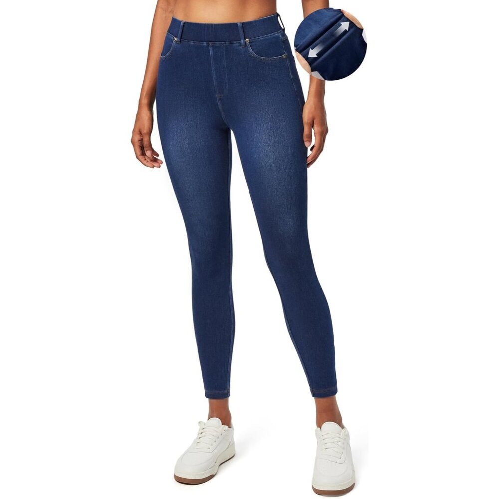 Jeggings for Women Tummy Control High Waisted Stretchy Jeans with Pockets - Picture 1 of 6